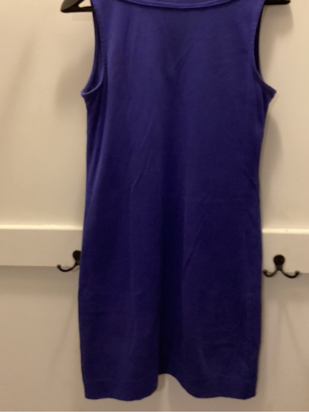 NY Company Sleeveless Shift Dress Faded Call out purplish deep navy color size S - Picture 6 of 7